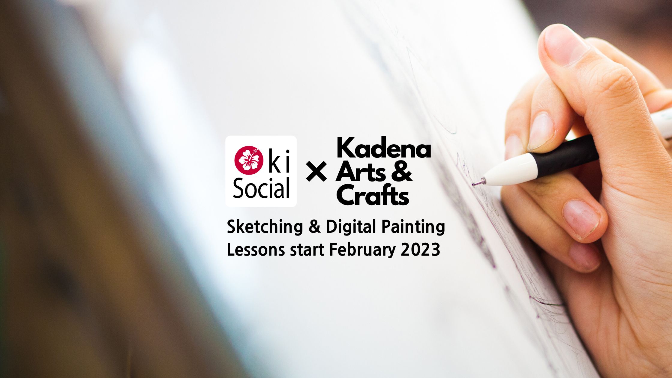Drawing classes by Oki Social at Kadena Arts & Crafts Center Oki Social