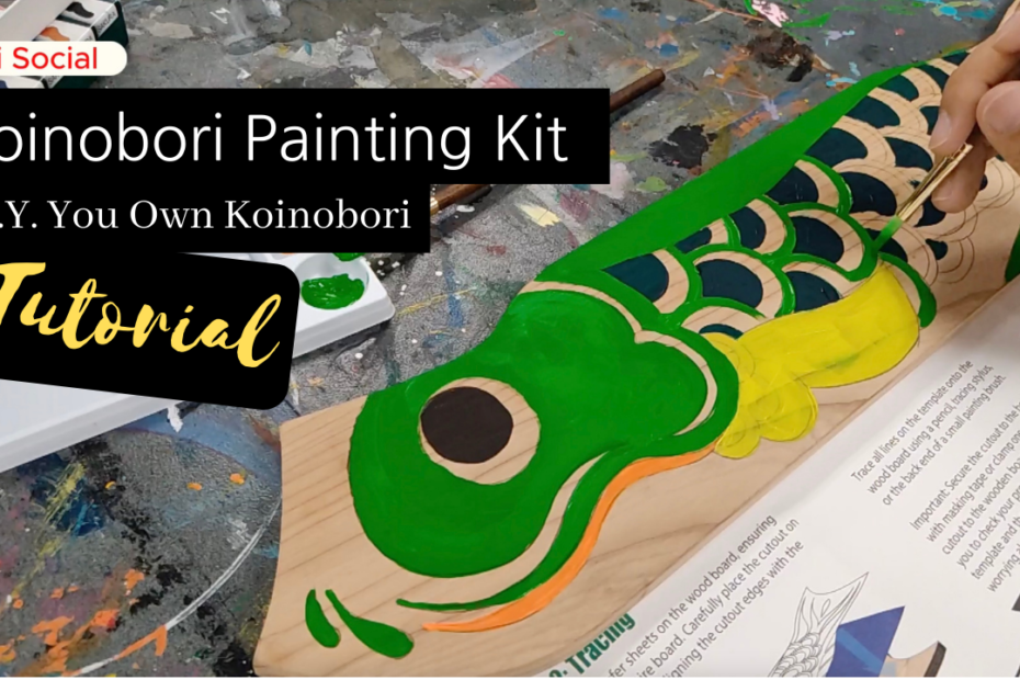 koinobori painting kit tutorial