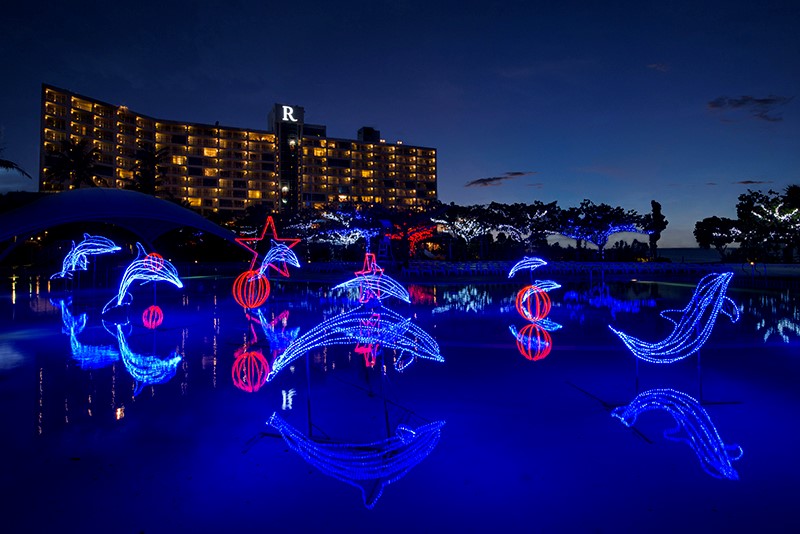 Okinawa RENAISSANCE Hotel illumination