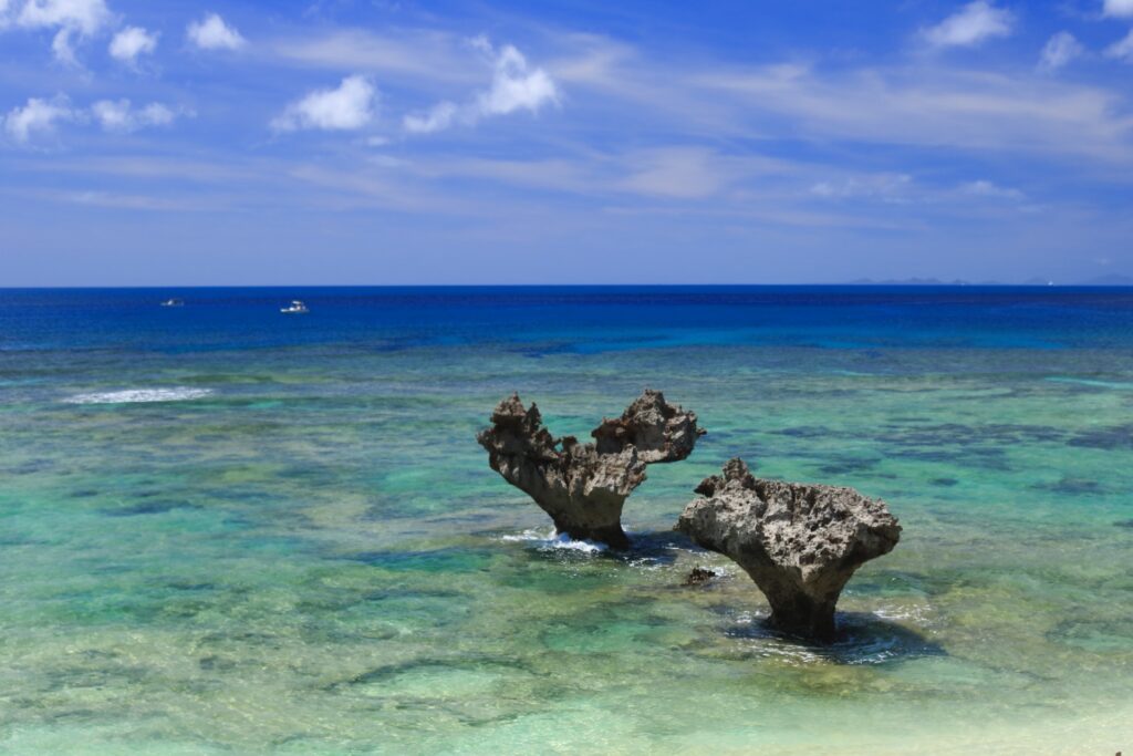 Tinnu Beach, Kouri Island, Okinawa, Japan